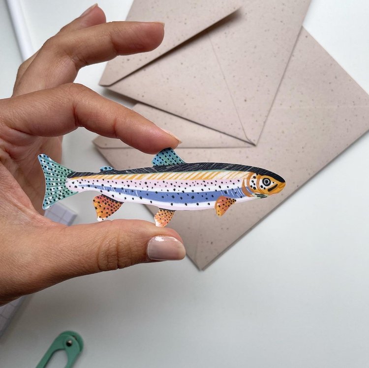 Vinyl Fisch-Pickerl