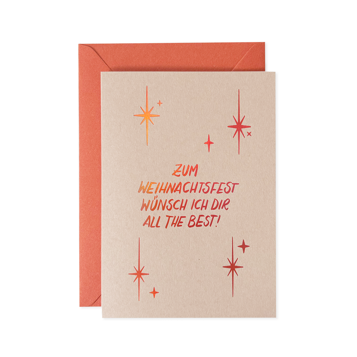 Zum Weihnachtsfest wünsch ich dir all the best – orange