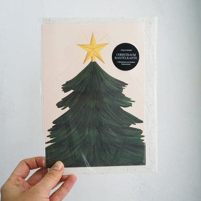 Christbaum Bastelkarte A5