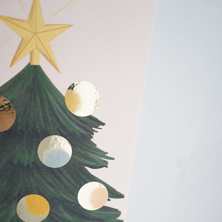 Christbaum Bastelkarte A5