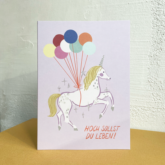 Glitzer-Einhorn