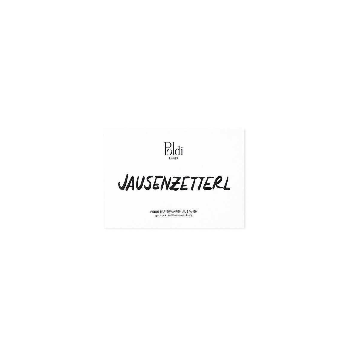 Jausenzeterl, Notizblock A7