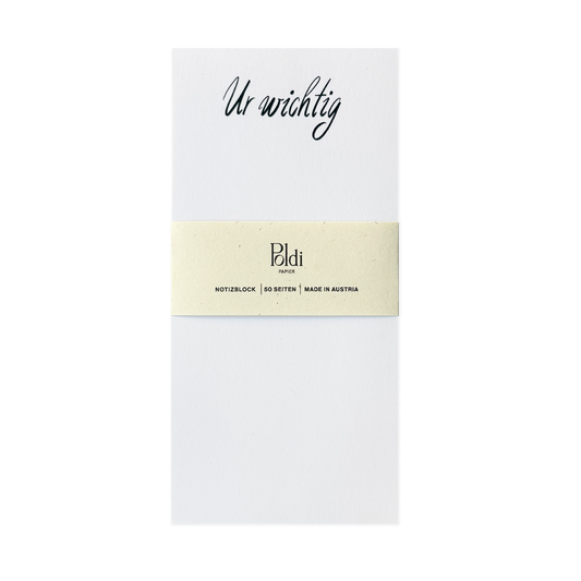 Ur Wichtig, Notizblock (nicht magnetisch)